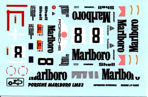 Decal porsche 956 - decal,