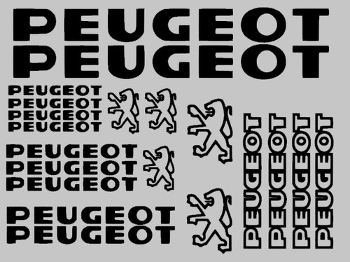 Adesivi peugeot decals sticker - decals,