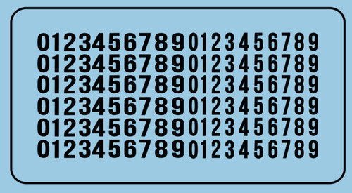 Decalcomanie decals chiffres - decalcomanie,