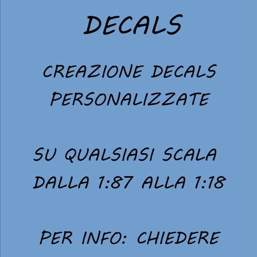 Decals personalizzate per