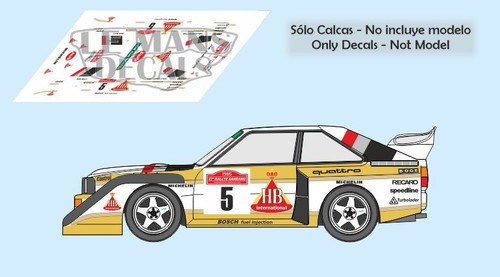 Decals audi quattro - audi, e2