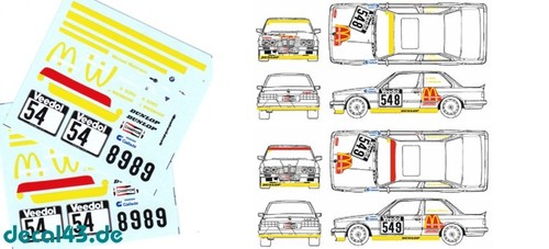 Decalcomania bmw m3 e30 - decalcomania,