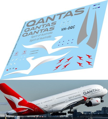 125 decals per airbus - 1/125 decals,