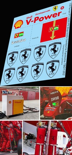 Pit stop decals - 1/8, mancanti