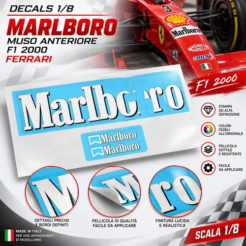 Decals marlboro muso - 1/8,