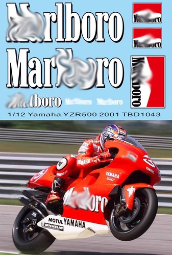 Decals per yamaha - 1/12 ,