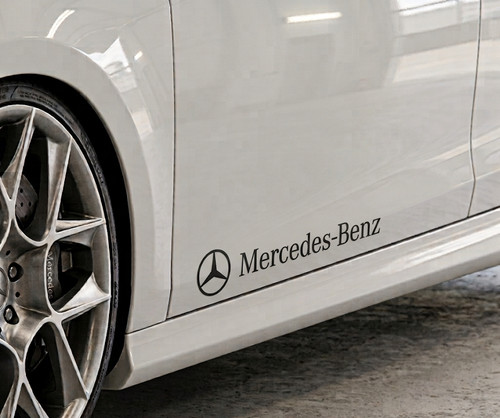 Coppia adesivi auto - auto, mercedes