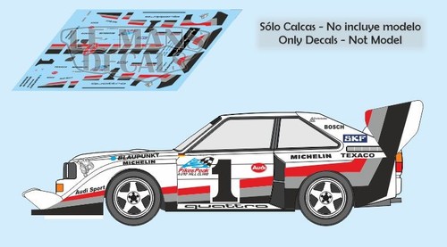 Decals audi quattro - s1, pikes