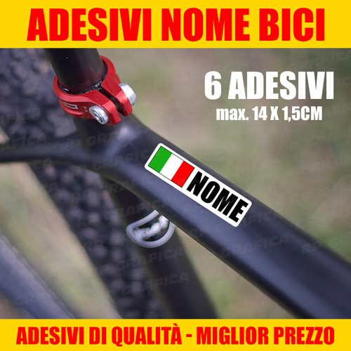 Kit adesivi nome bici - adesivi,