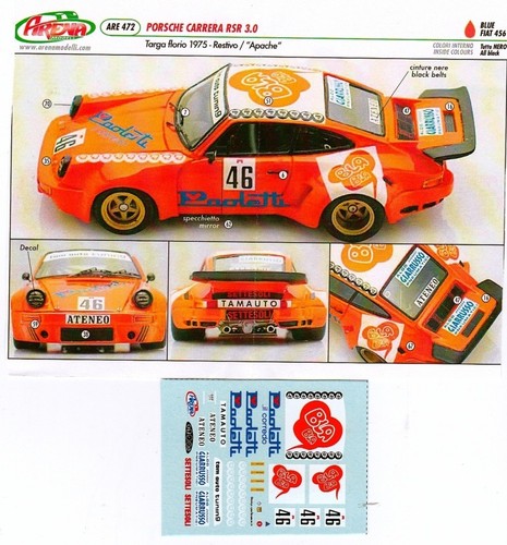 Decal porsche 911 rsr - rsr, 3.0