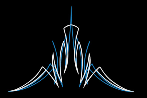 Custom pinstriping decal hot