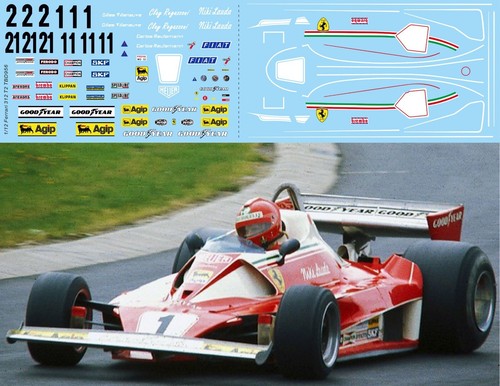 Decals for ferrari 312 - ferrari,