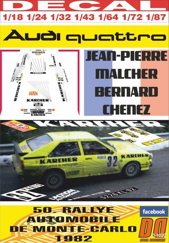 Decal audi quattro p - decal, j-p