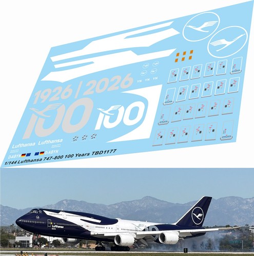 144 decals per boeing 747 - 1/144,